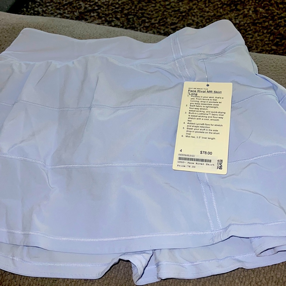 Lululemon Pace Rival MR skirt